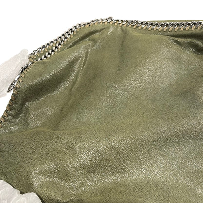 Used STELLA MCCARTNEY Solid Shaggy Deer Falabella Tote Bag Green Olive