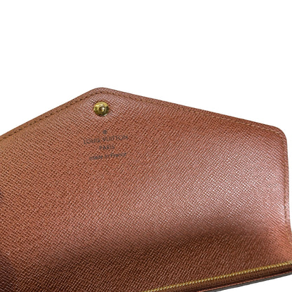 LOUIS VUITTON Monogram Canvas Sarah Wallet Long wallet Brown