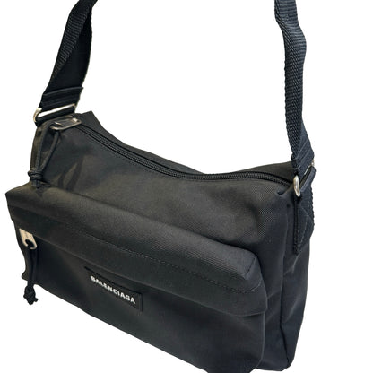 Used BALENCIAGA Nylon Explorer Shoulder Bag Black