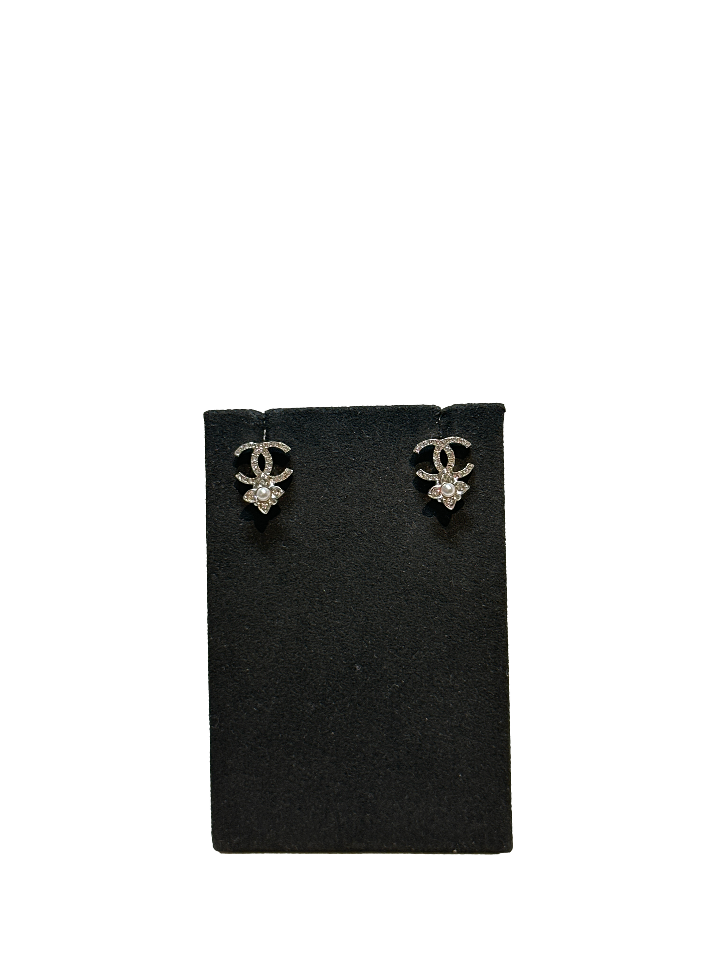 Chanel Chanel Logo Earrings Earrings Silver