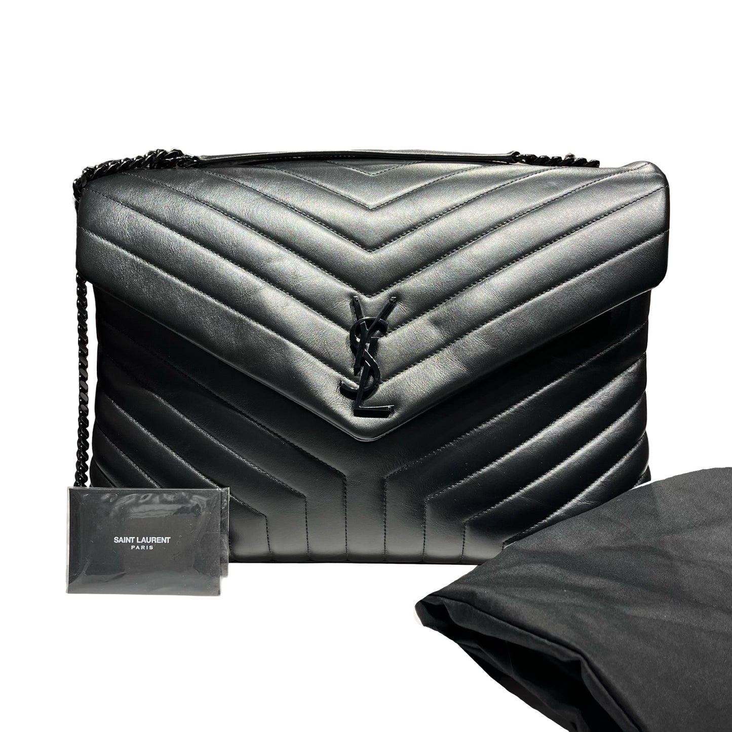 SAINT LAURENT Chain Shoulder Bag Black