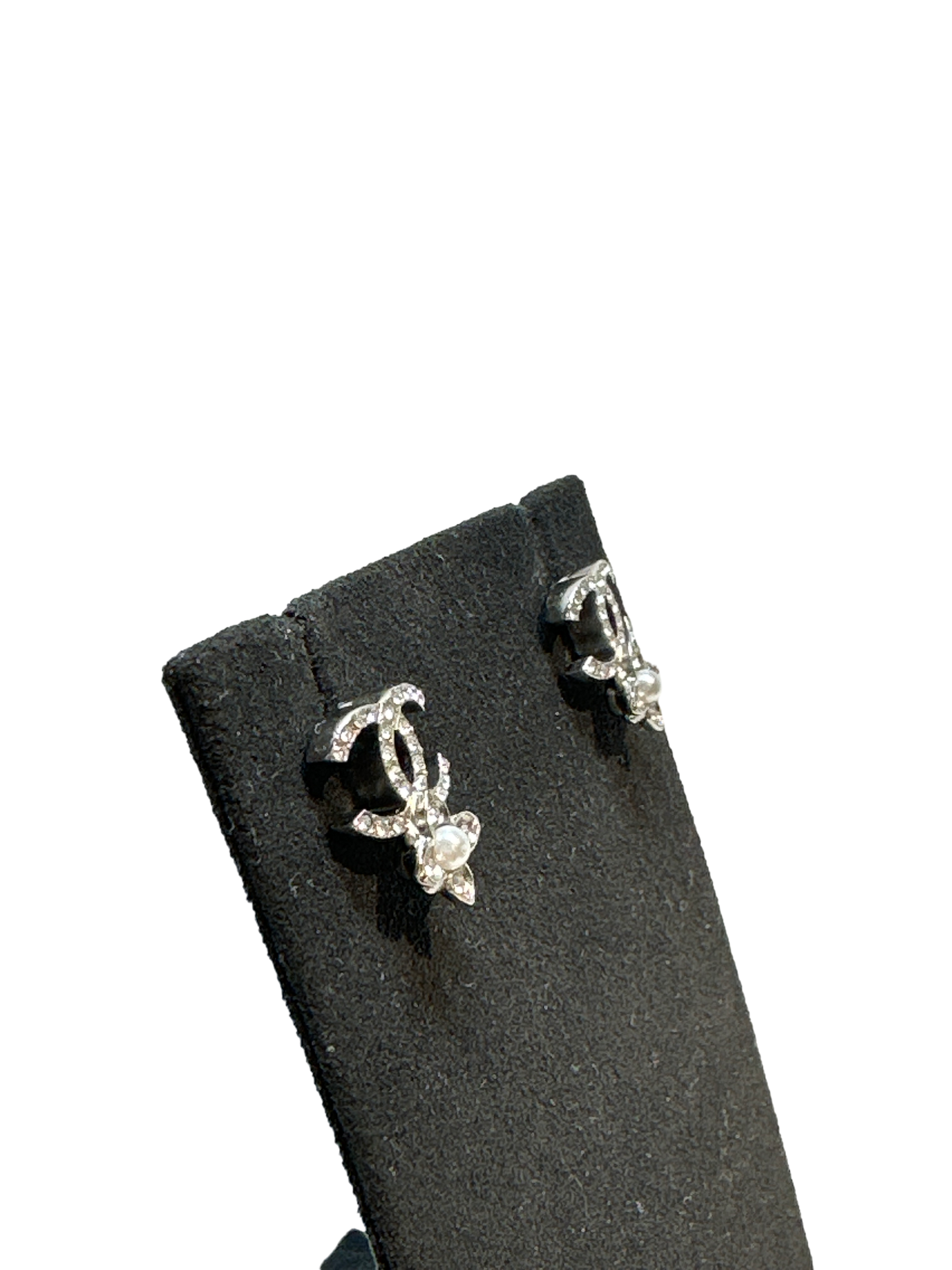 Chanel Chanel Logo Earrings Earrings Silver
