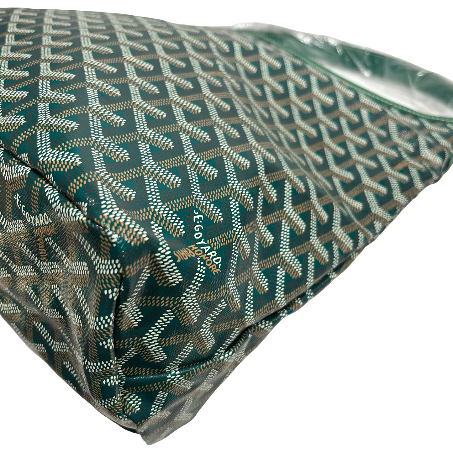 Brand New GOYARD Goyardine Canvas Bohème Hobo Bag Green
