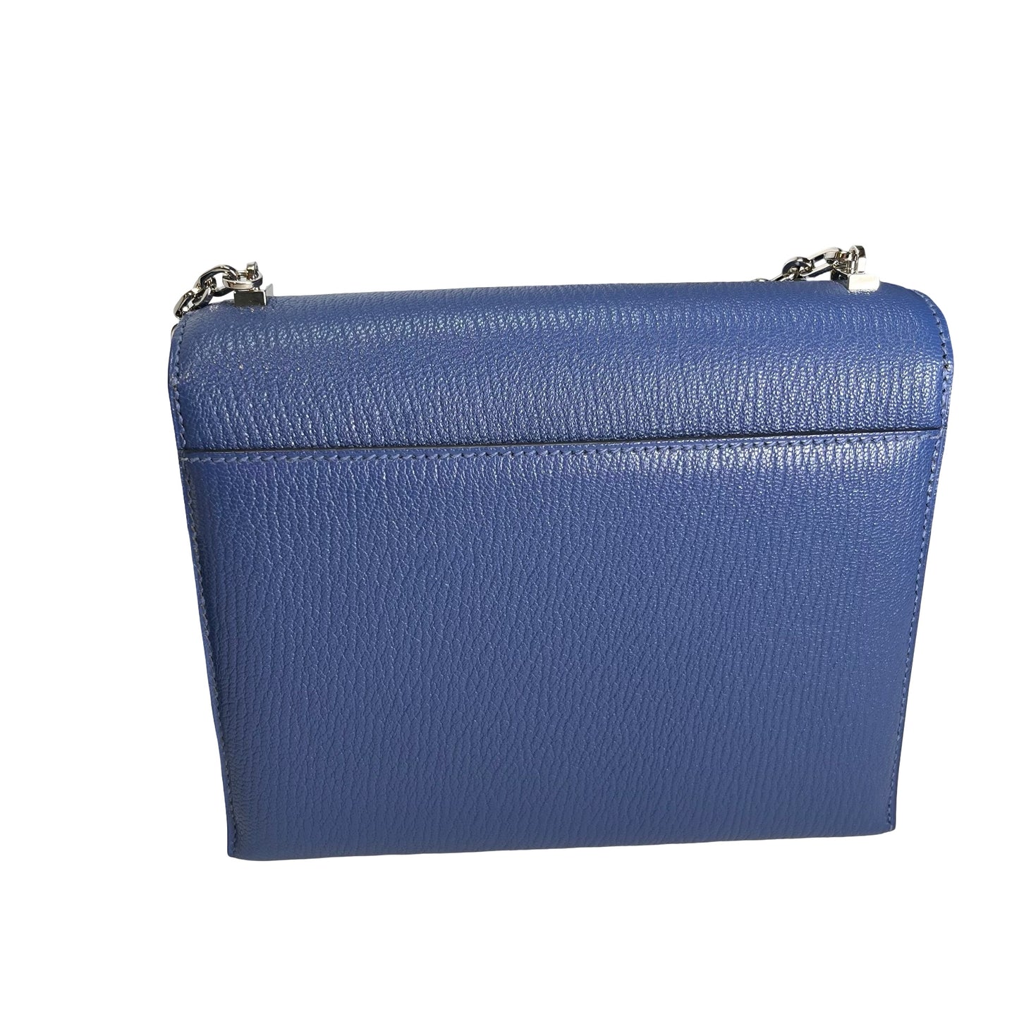 Used HERMES Epsom Verrou Crossbody Bag Blue Phw