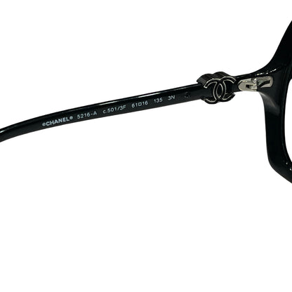 Used CHANEL Sunglasses Black