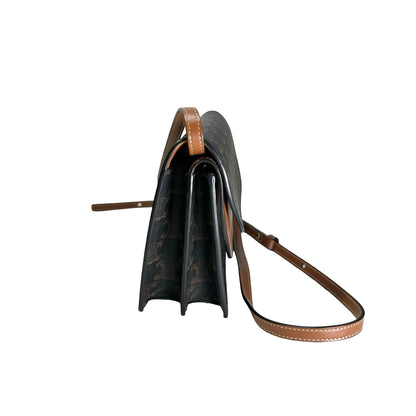 CELINE Macadam Triumph Cross Body Bag Brown