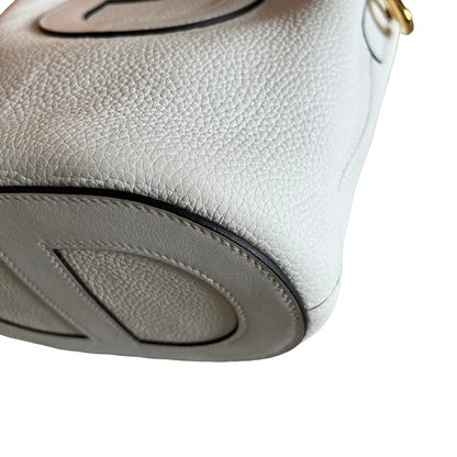 Used HERMES Clemence Swift In The Loop 18 Bucket Bag Nata