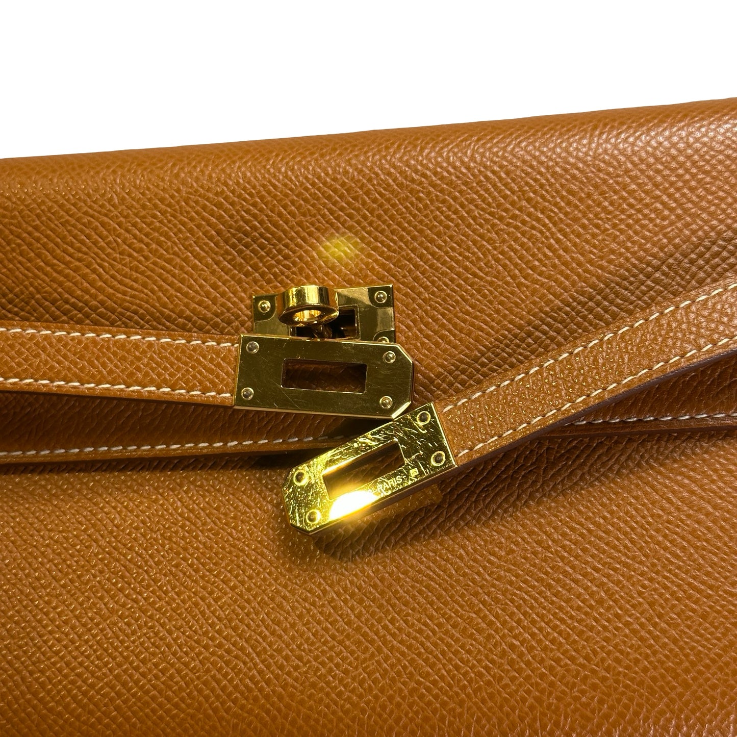 Used HERMES Epsom Kelly To Go Cross body bag Gold FHW