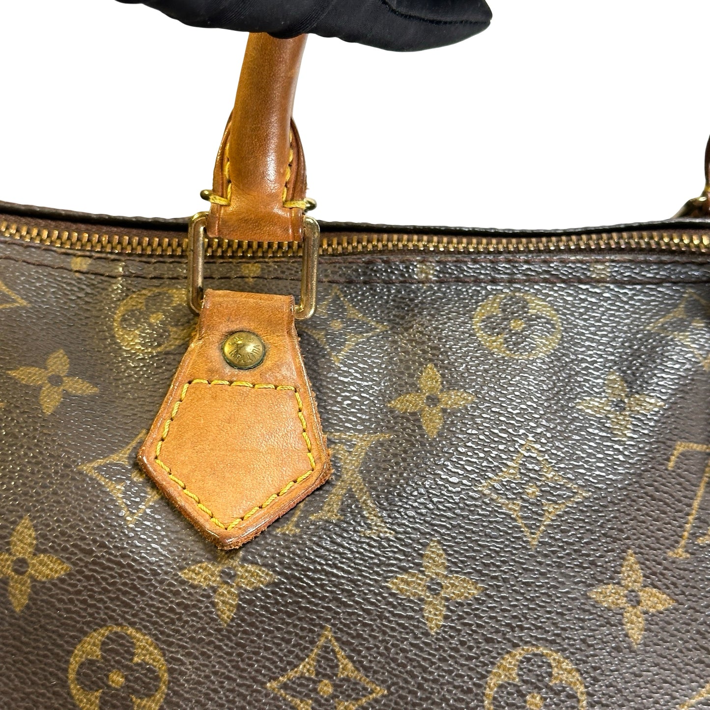 Used LOUIS VUITTON Monogram Canvas Speedy Handbag Brown