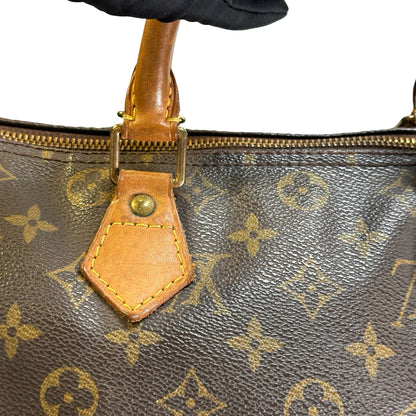 Used LOUIS VUITTON Monogram Canvas Speedy Handbag Brown