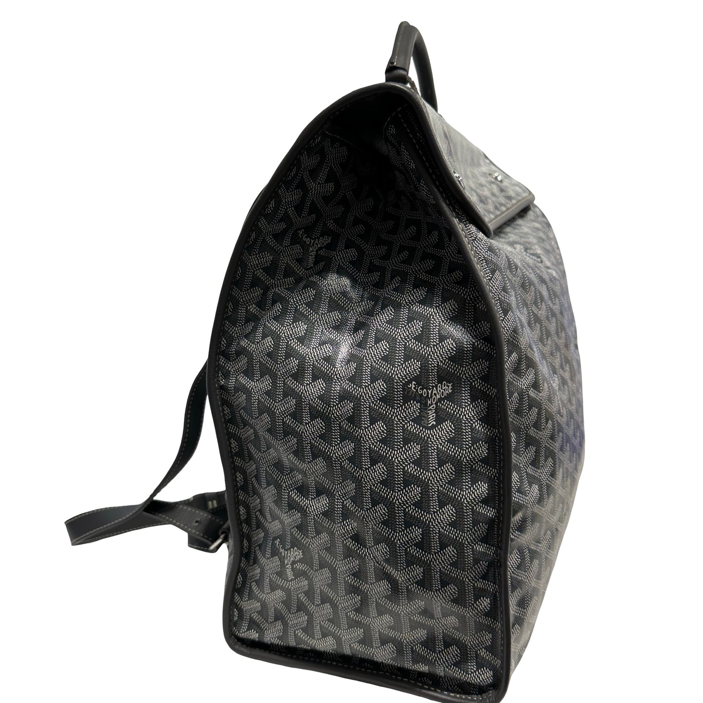 Used GOYARD Goyardine Alpin Backpack Grey
