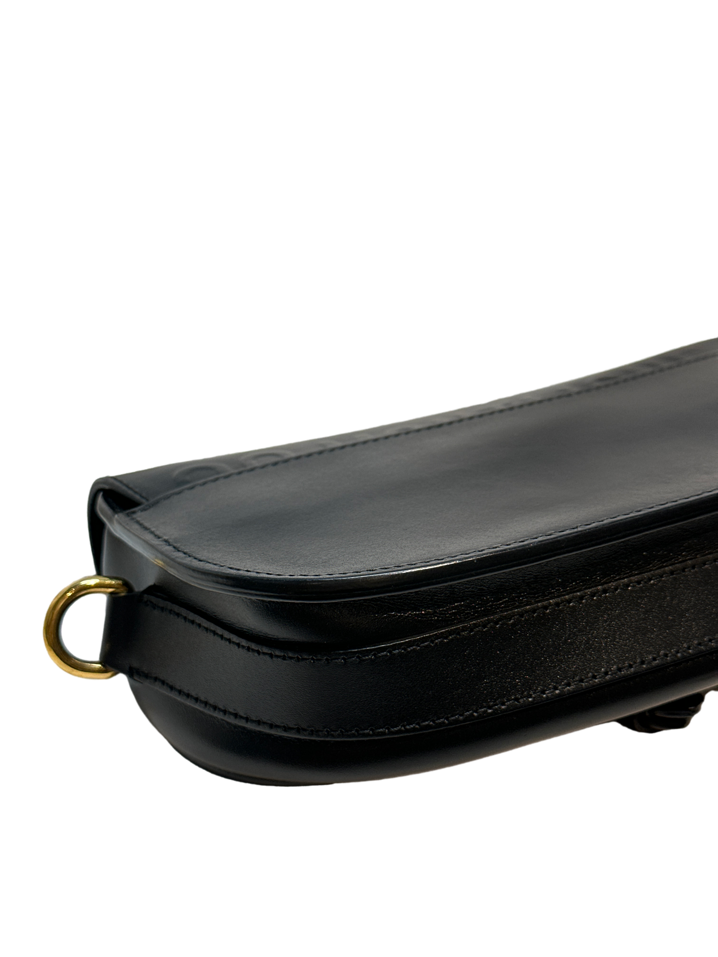 Used DIOR Bobby Flap Bag Black GHW