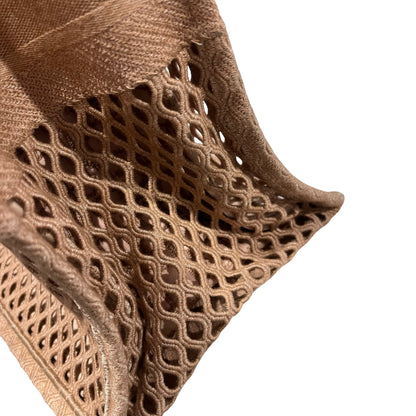 Used DIOR Mesh Embroidery Book Tote Tote Bag Pink Beige
