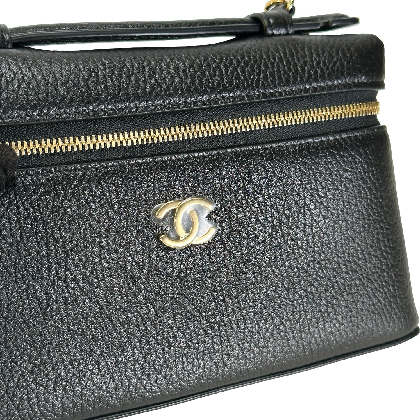 Brand New CHANEL Caviar Vanity case Vanity case Black