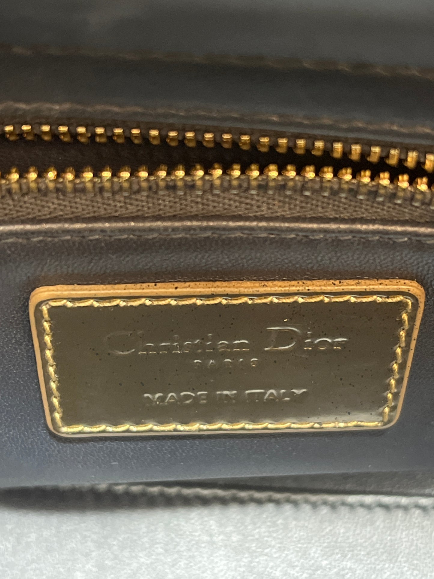 Used Dior Lady Dior Tote Bag Gold GHW