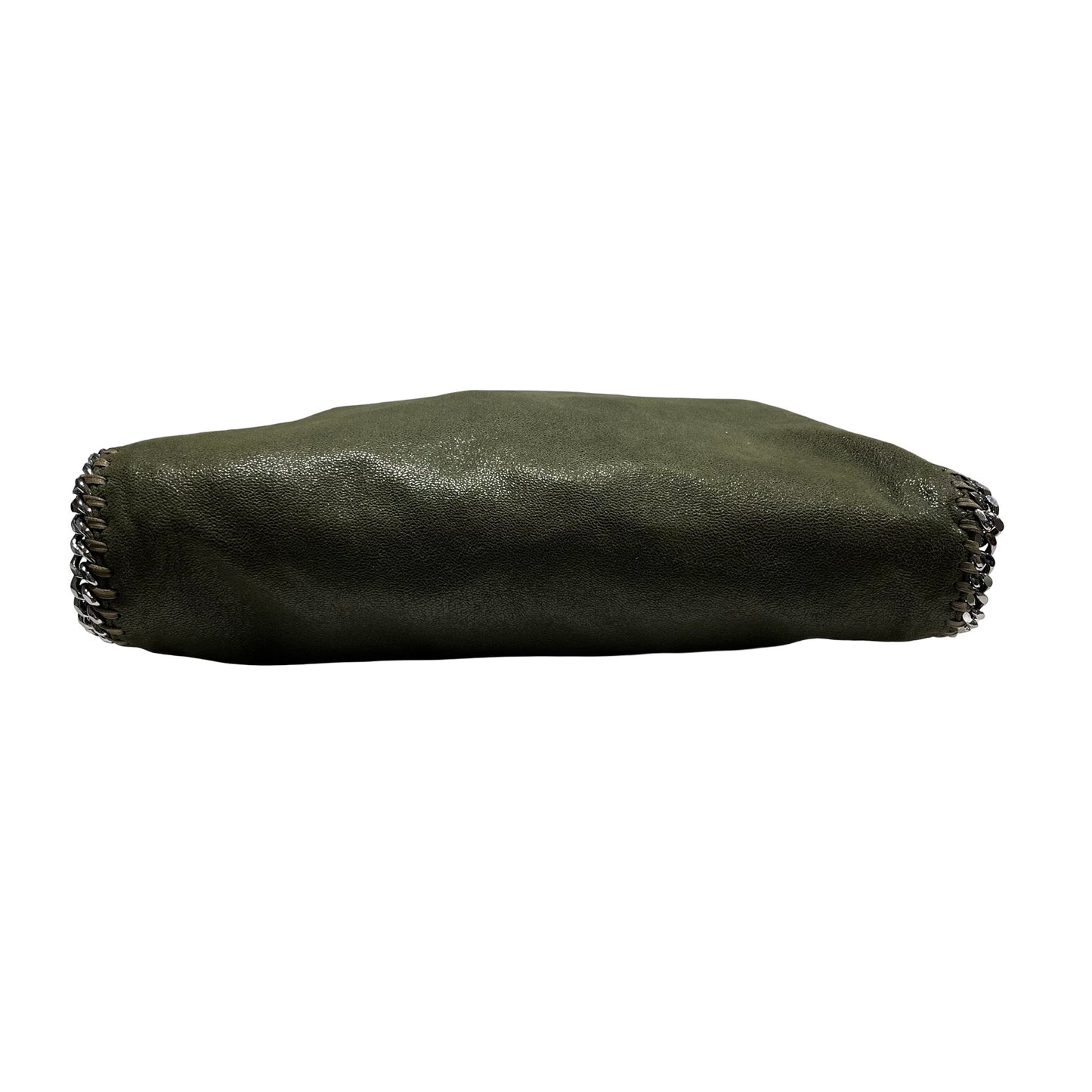 Used STELLA MCCARTNEY Solid Shaggy Deer Falabella Tote Bag Green Olive
