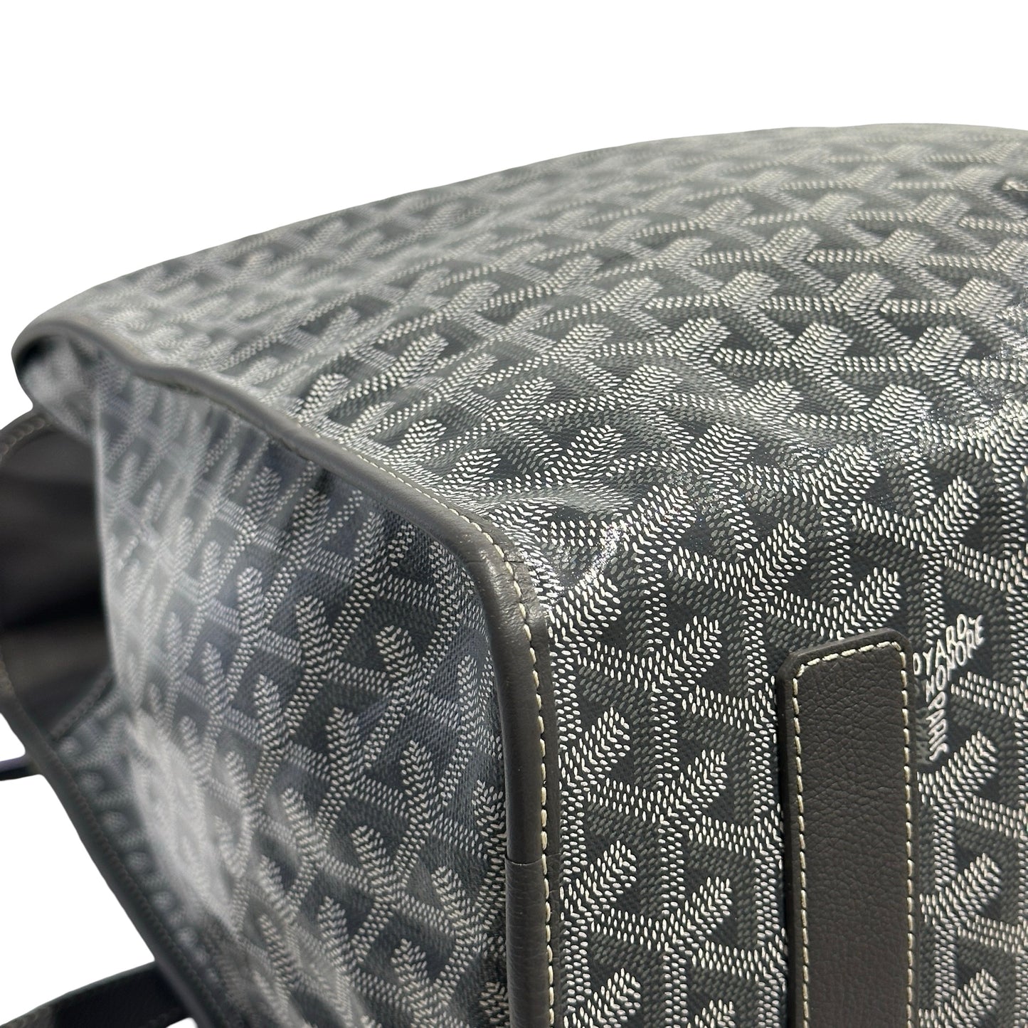 Used GOYARD Goyardine Alpin Backpack Grey