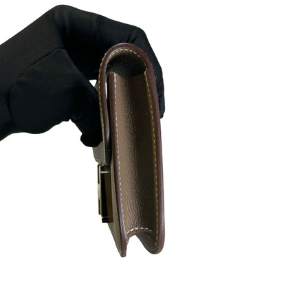 Used HERMES Epsom Constance Slim Wallet Etoupe