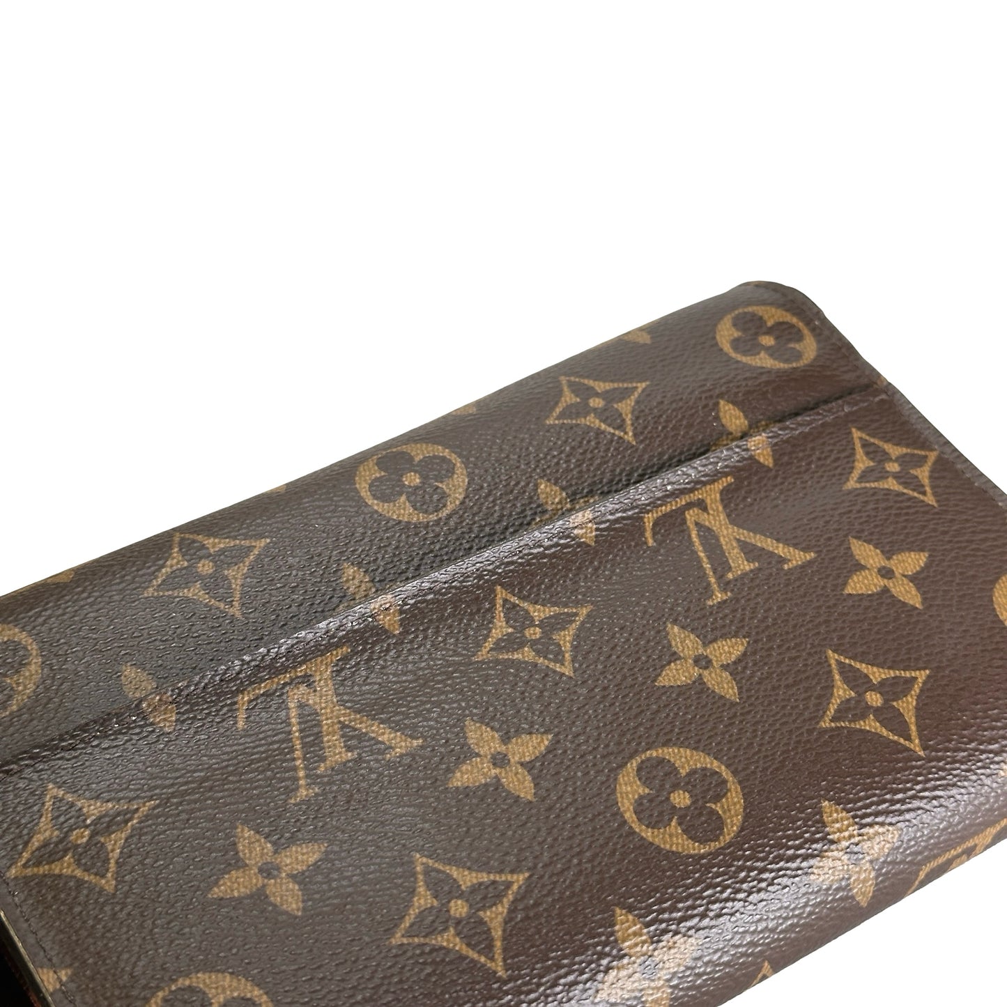 LOUIS VUITTON Monogram Canvas Sarah Wallet Long wallet Brown