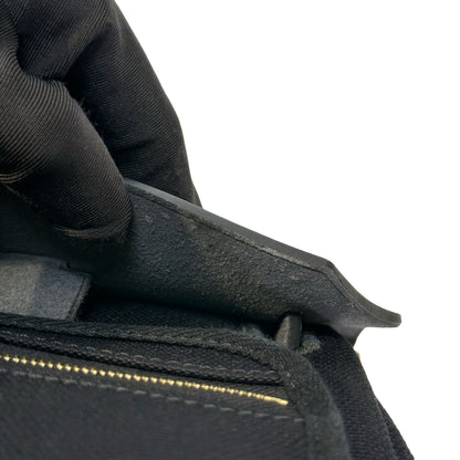 Used HERMES Canvas Leather Herbag A Dos Zip Retourne Backpack Black