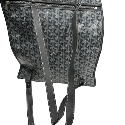 Used GOYARD Goyardine Alpin Backpack Grey