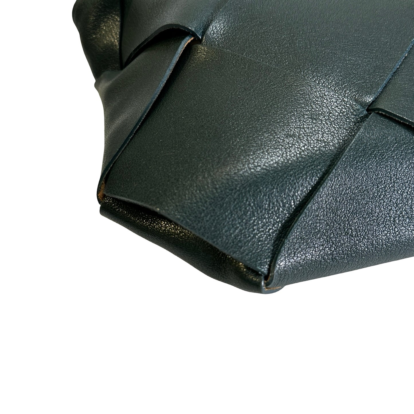 Used BOTTEGA VENETA Intrecciato Cassette Pouch Pouch Teal