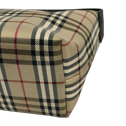 Used BURBERRY Nova Check Nova Check Shoulder Bag Beige Black Red