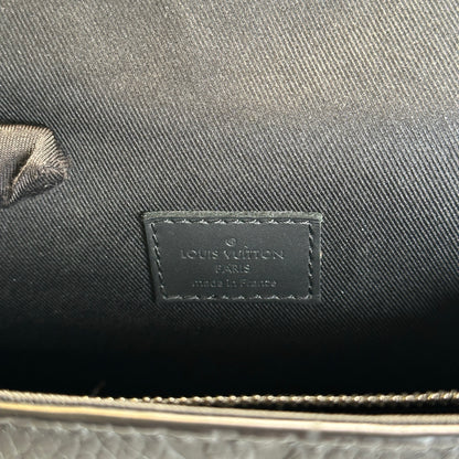 Used LOUIS VUITTON Monogram Taurillon Steamer XS Crossbody Bag Black