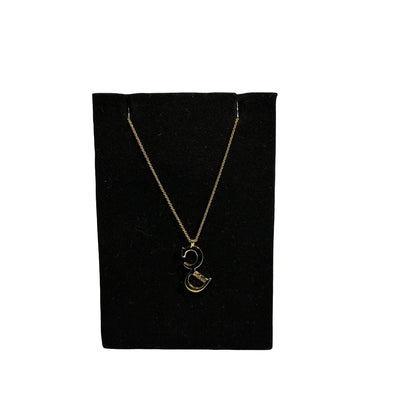 DIOR CD Necklace Gold