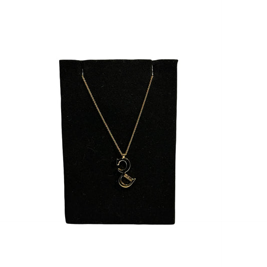 DIOR CD Necklace Gold