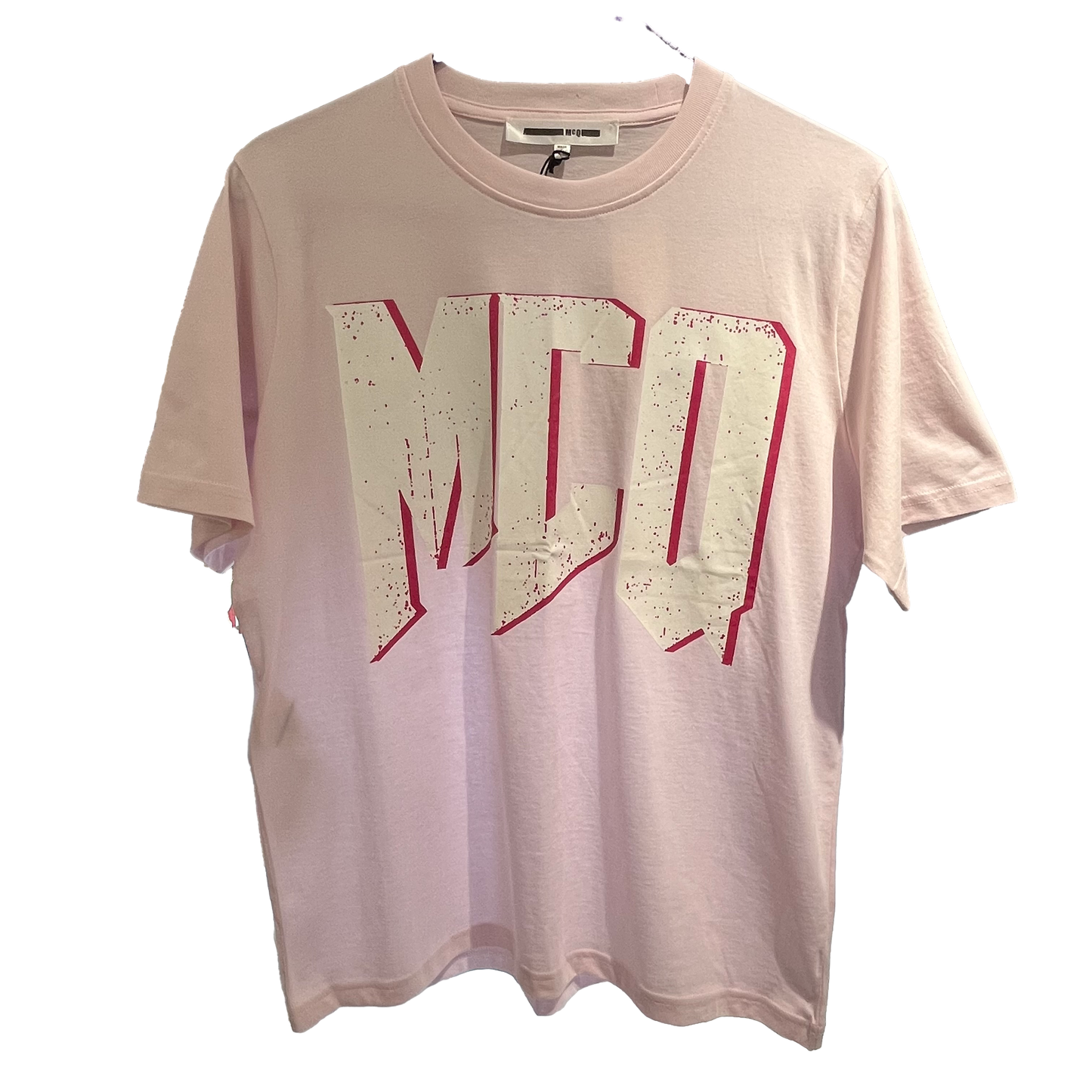 MOSCHINO Logo Tee T-Shirt Light Pink