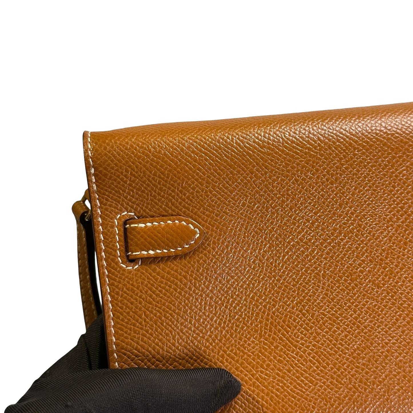 Used HERMES Epsom Kelly To Go Cross body bag Gold FHW