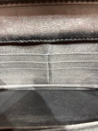 Chanel Lambskin Boy Bag Chain Shoulder Bag Black with Silver Hardware [3001708]