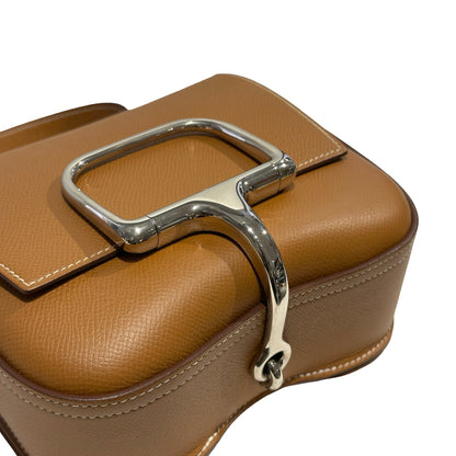 Used HERMES Epsom Della Cross body bag Gold Phw