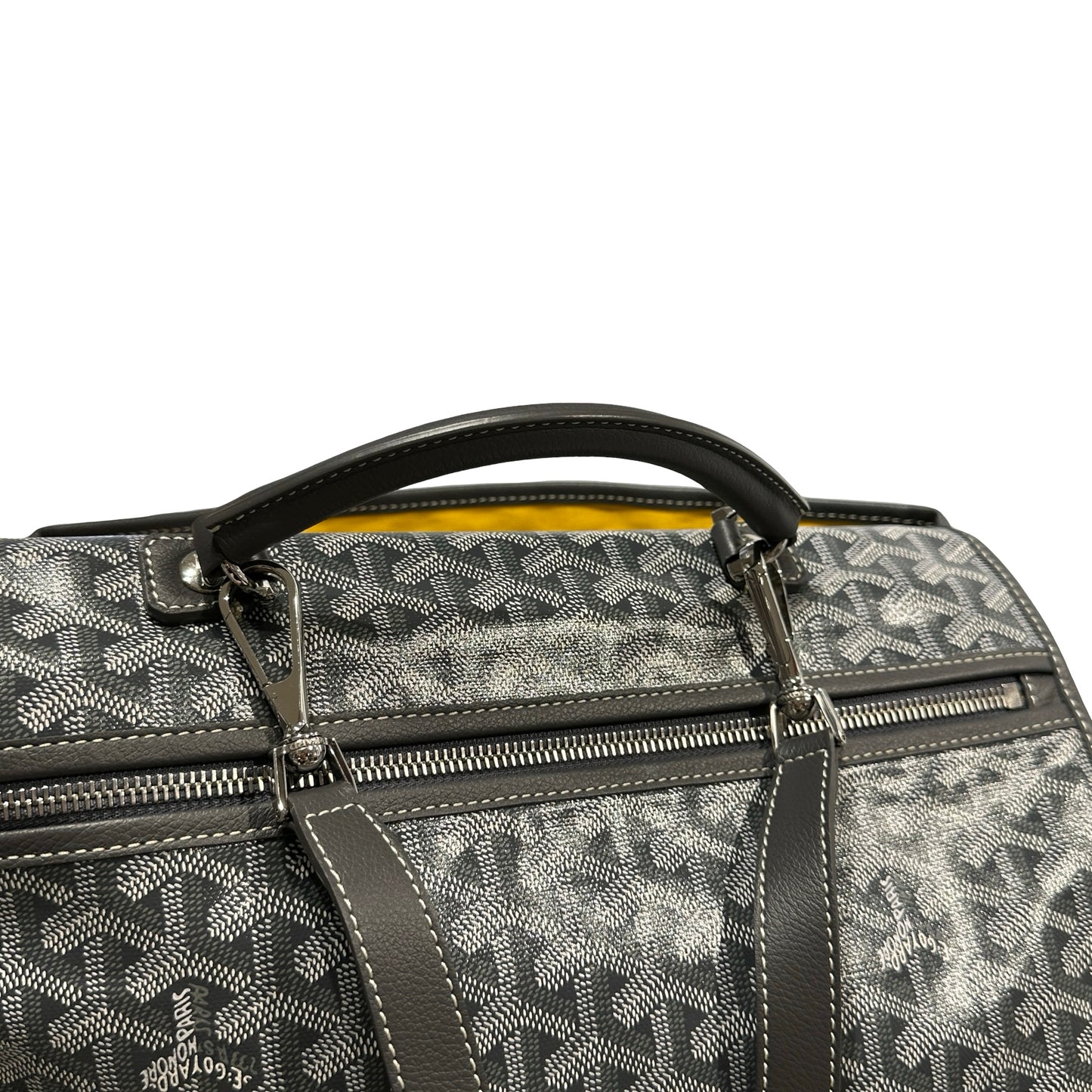 Used GOYARD Goyardine Alpin Backpack Grey