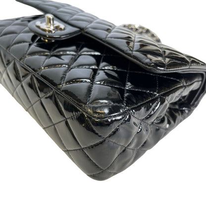 Used CHANEL Pantent CF 25 Cross body bag Black PHW