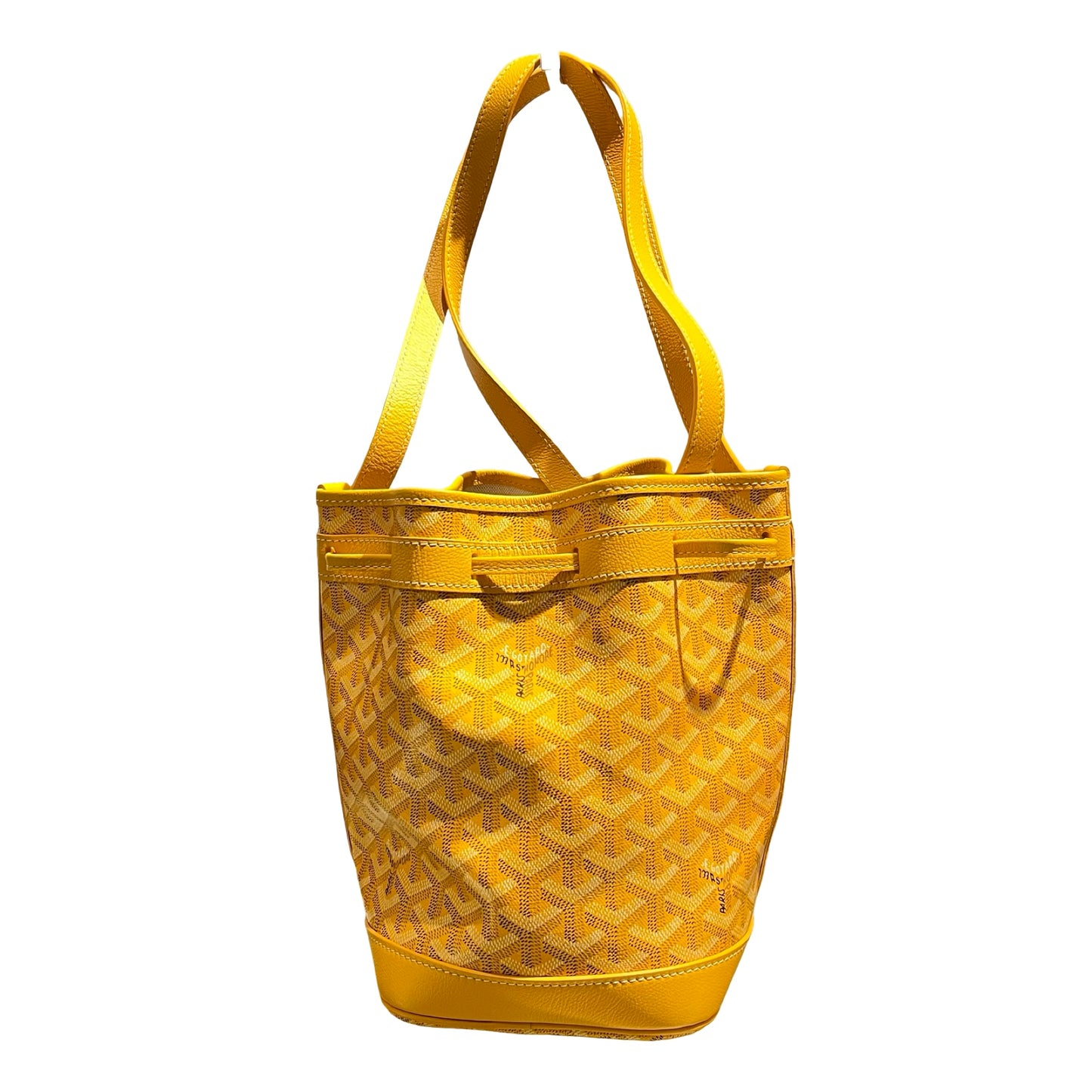 Used GOYARD Le Sac Petit Flot Tote Bag Yellow