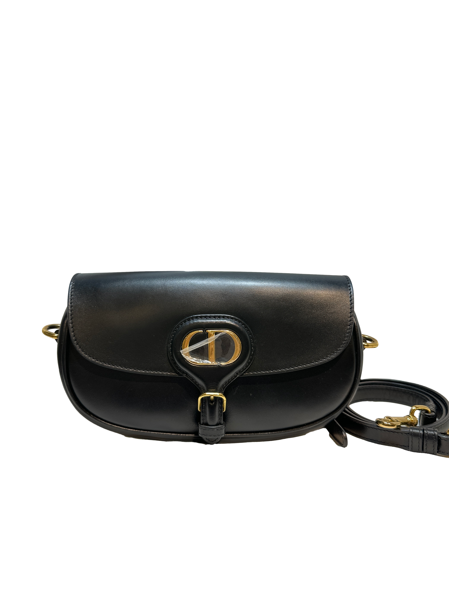 Used DIOR Bobby Flap Bag Black GHW