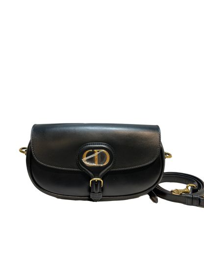 Used DIOR Bobby Flap Bag Black GHW