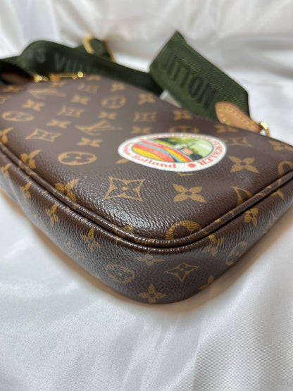 Used Louis Vuitton Pouchette Shoulder Bag Brown