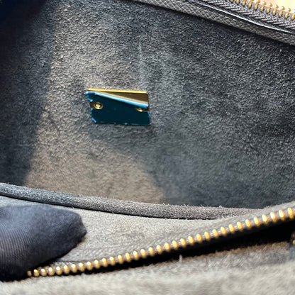 Unused CÉLINE Calfskin Leather Belt Belt Bag Grey GHW