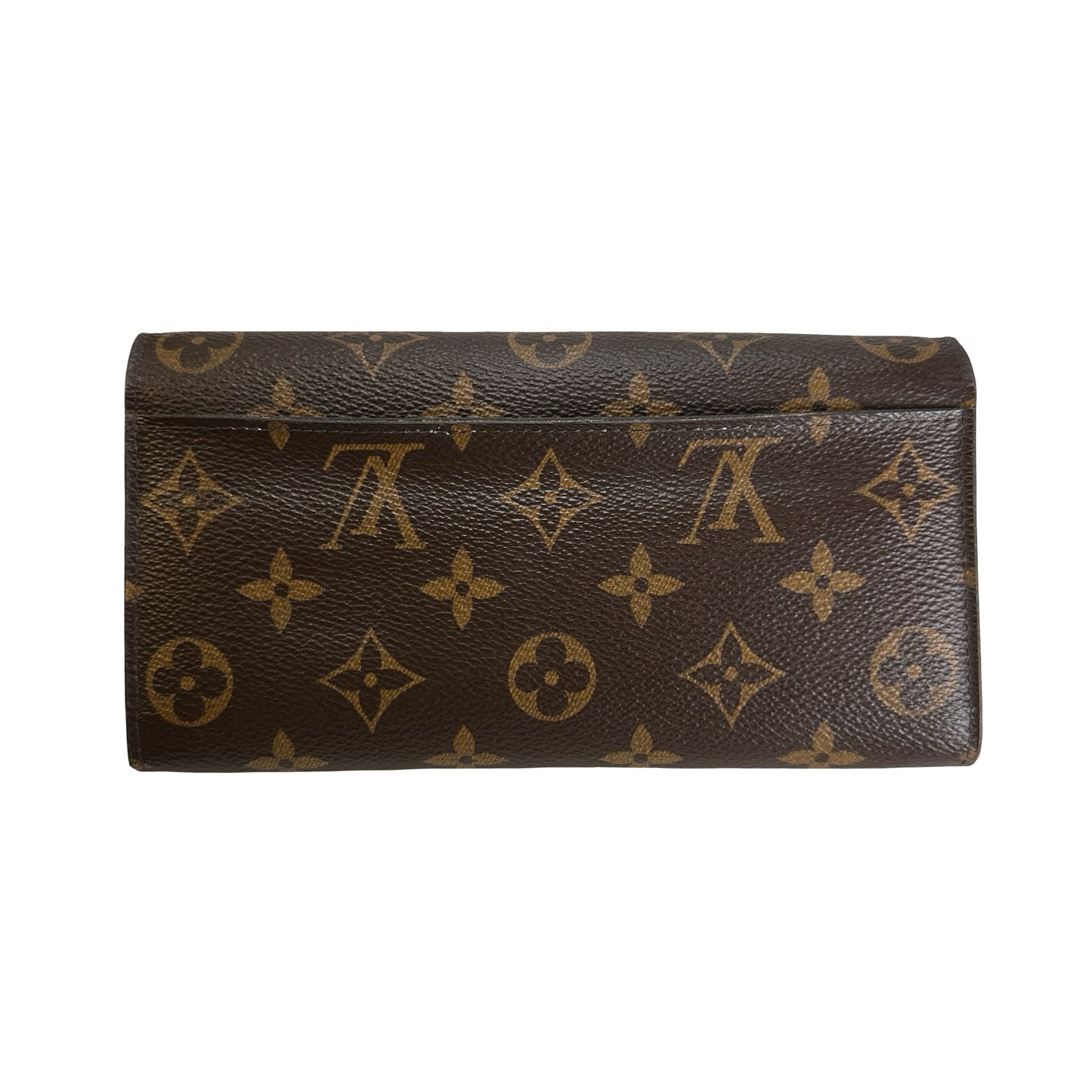LOUIS VUITTON Monogram Canvas Sarah Wallet Long wallet Brown