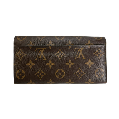 LOUIS VUITTON Monogram Canvas Sarah Wallet Long wallet Brown