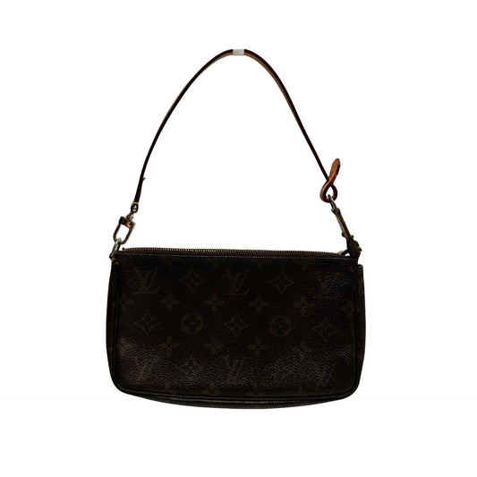 Used LOUIS VUITTON Monogram Pochette Accessoires Pouchette Brown