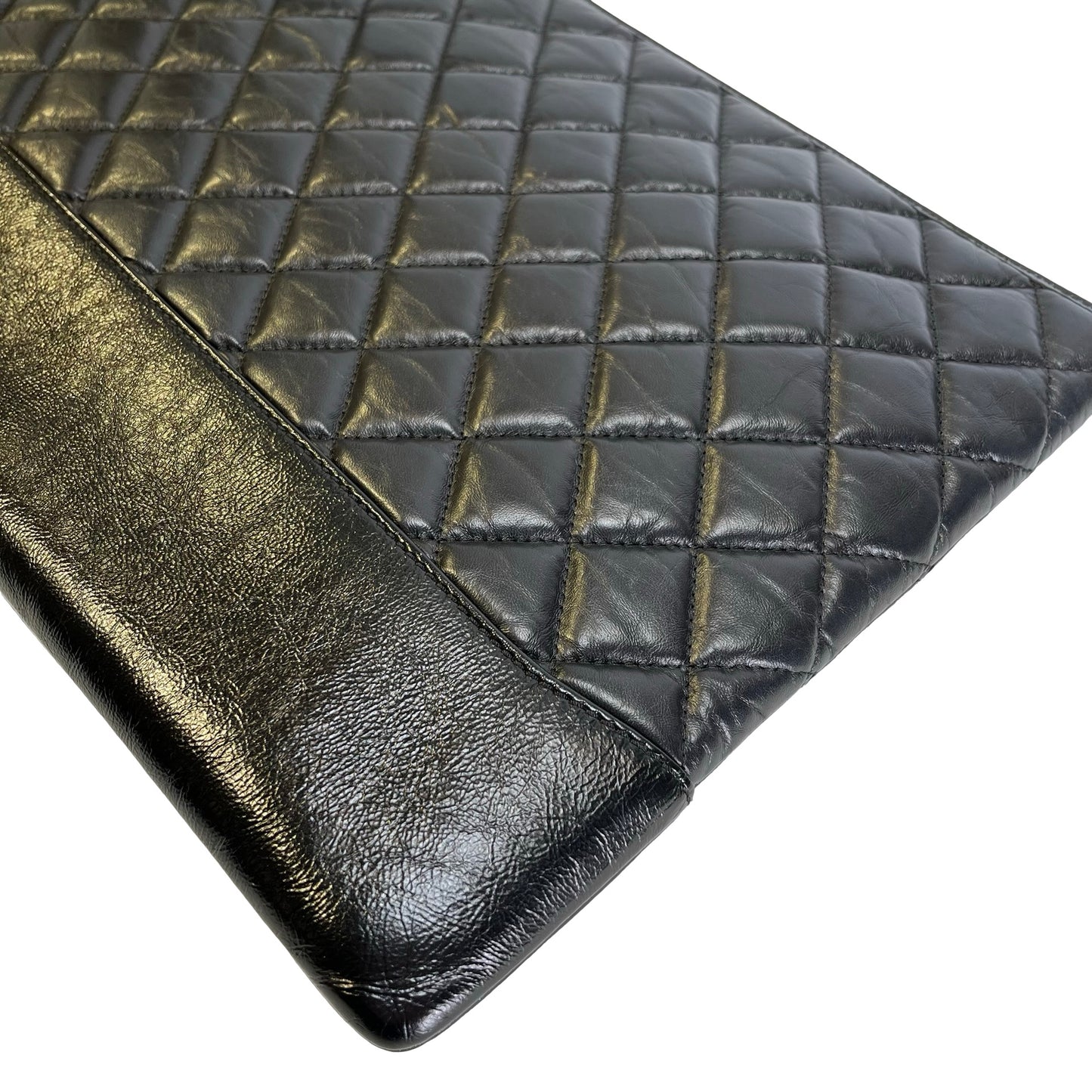CHANEL Caviar Clutch Clutch Black GHW