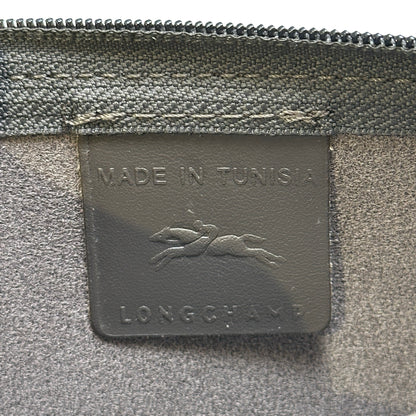 Used LONGCHAMP Pebbled Leather Le Foulonné Pouch Taupe PHW