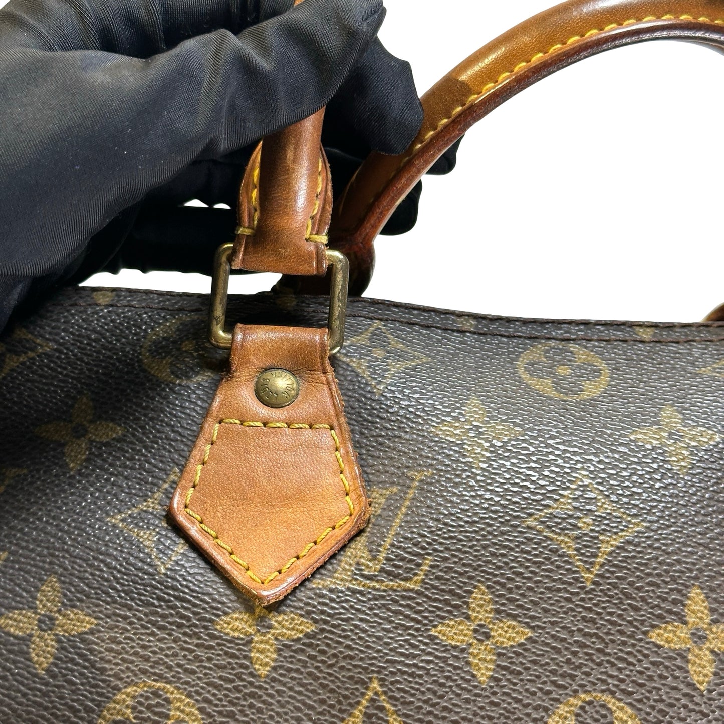 Used LOUIS VUITTON Monogram Canvas Speedy Handbag Brown