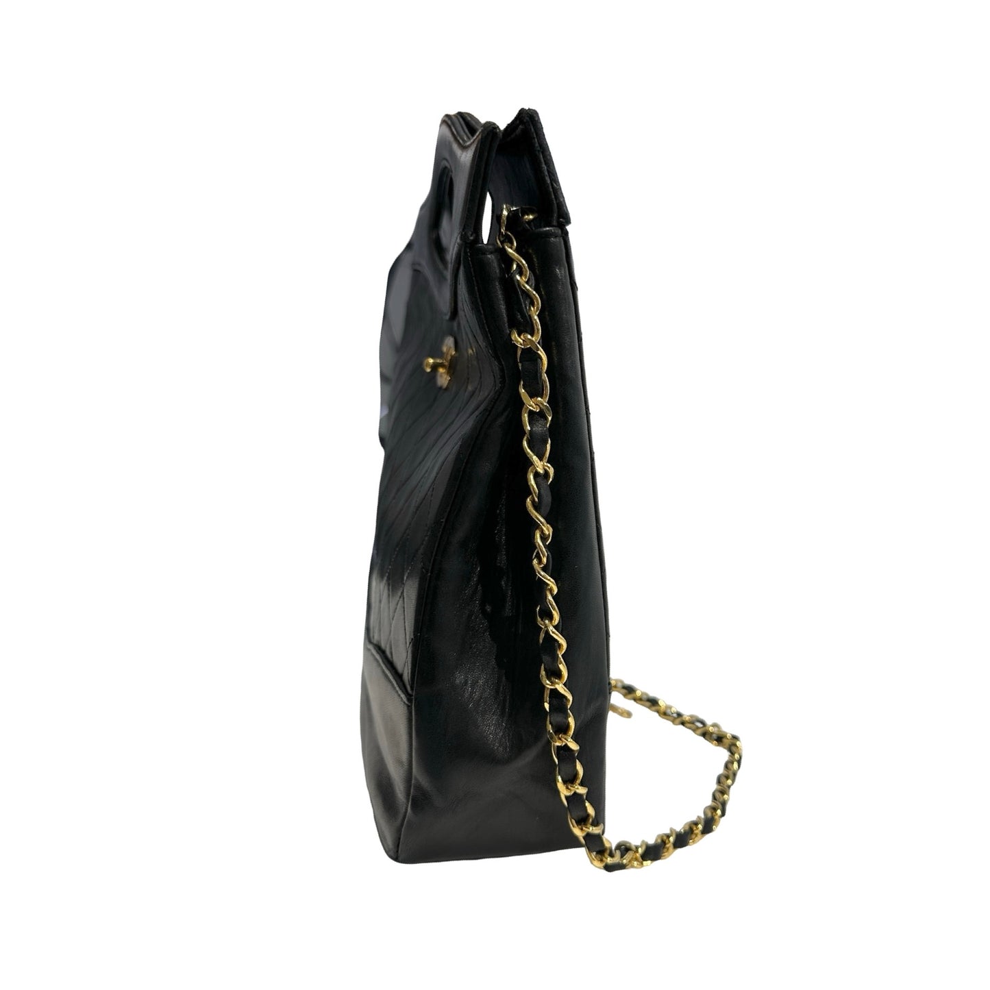 Used CHANEL Quilted Lambskin Quilted 31 Bag Two Way Shoulder Bag Black