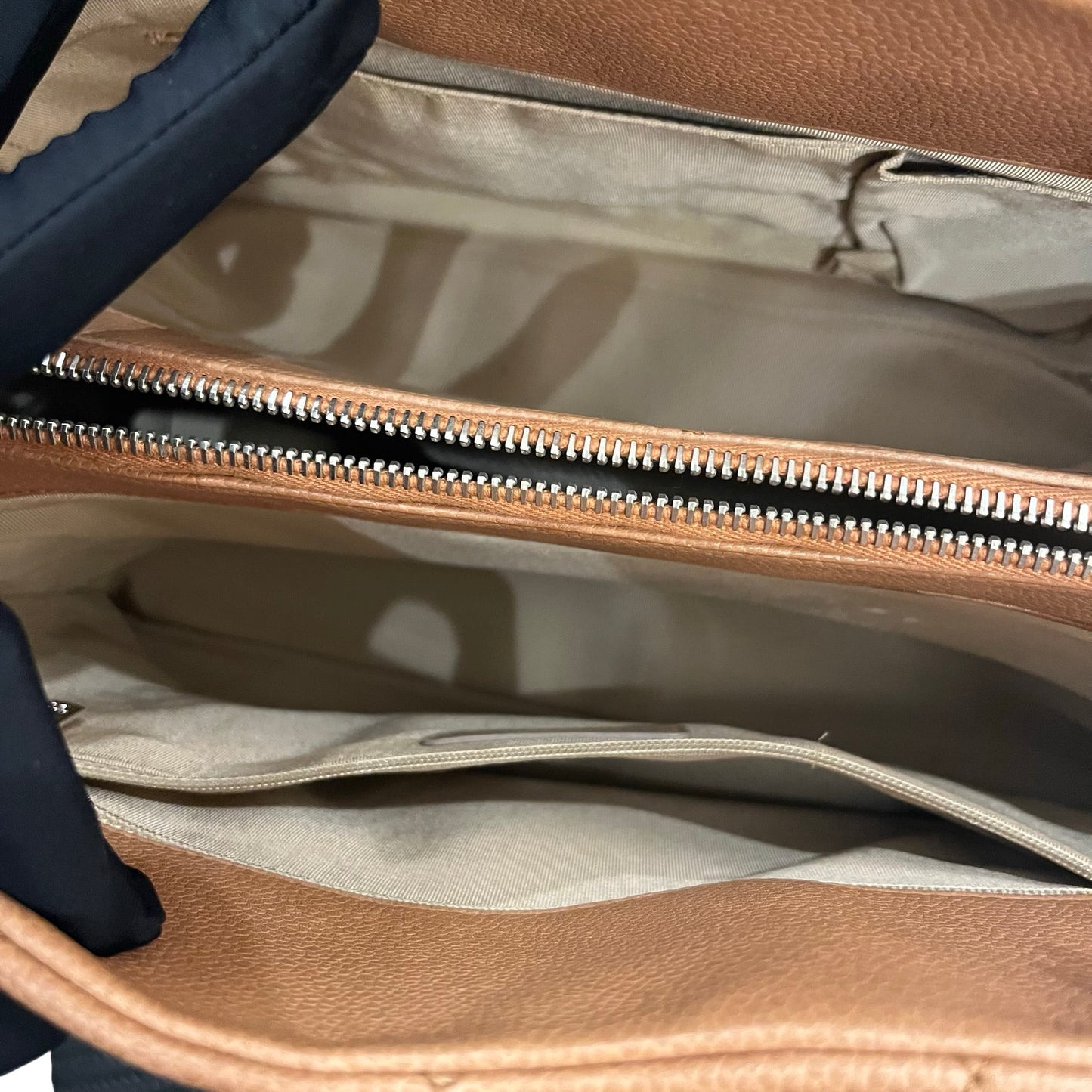 Used CHANEL Caviar Leather GST Tote Bag Brown, PHW