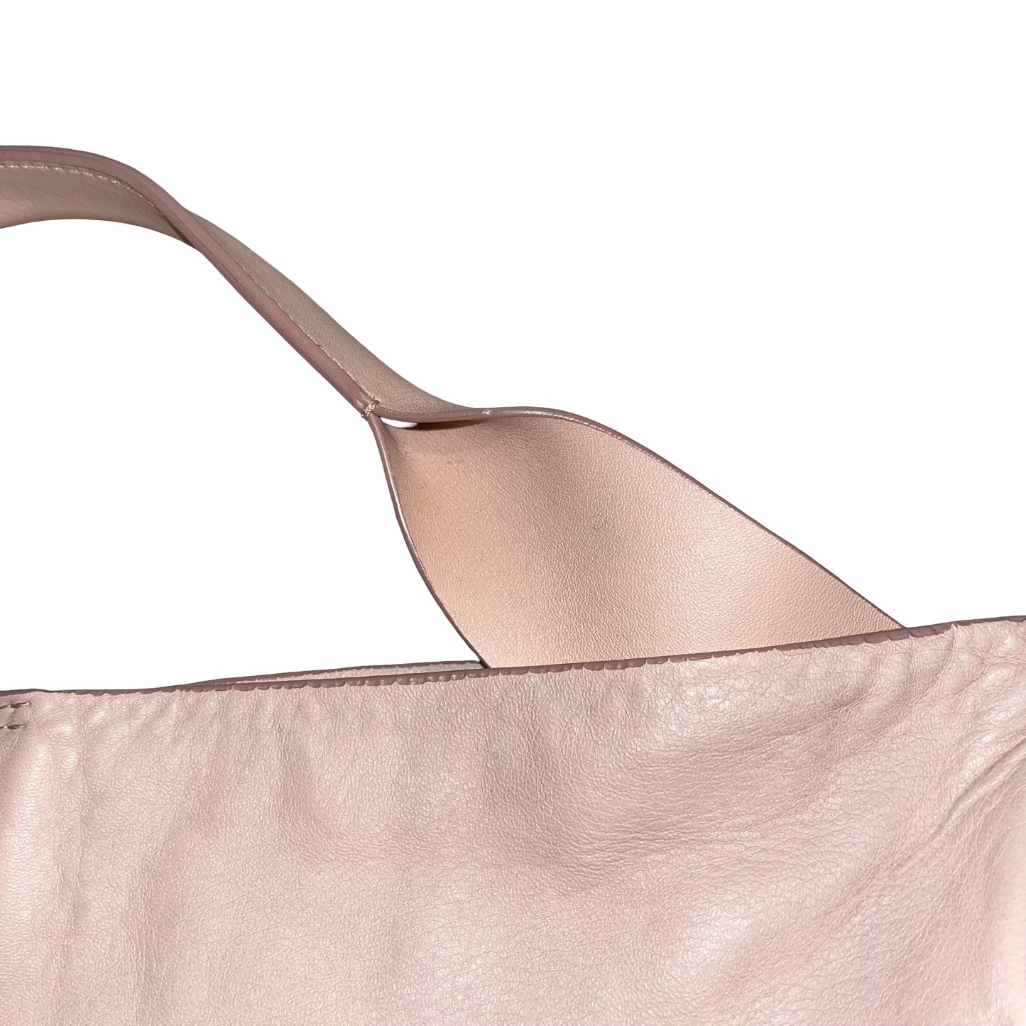 Used JIL SANDER Leather Leather tote bag Handbag Pink